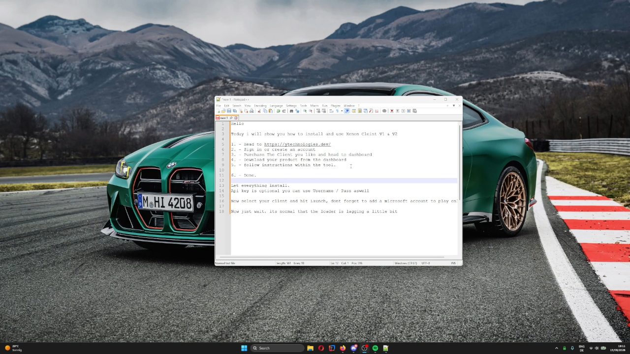 XenonClient - Installation